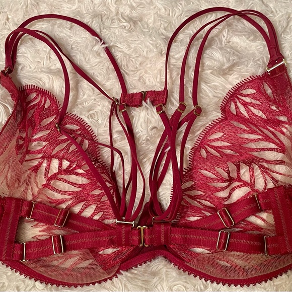 Tisja Damen - Sphinx Underwire Bra, Size Large, Red - Picture 8 of 10